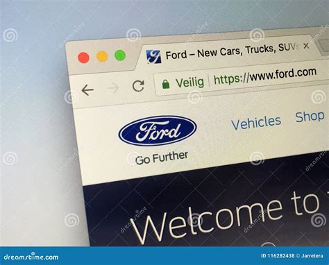 ford motor company website login